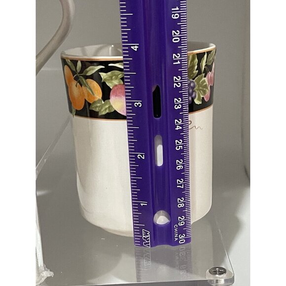 Vitromaster Fruit Garden Stoneware Set of 2 Coffee Mugs Tea Cups - Picture 6 of 6